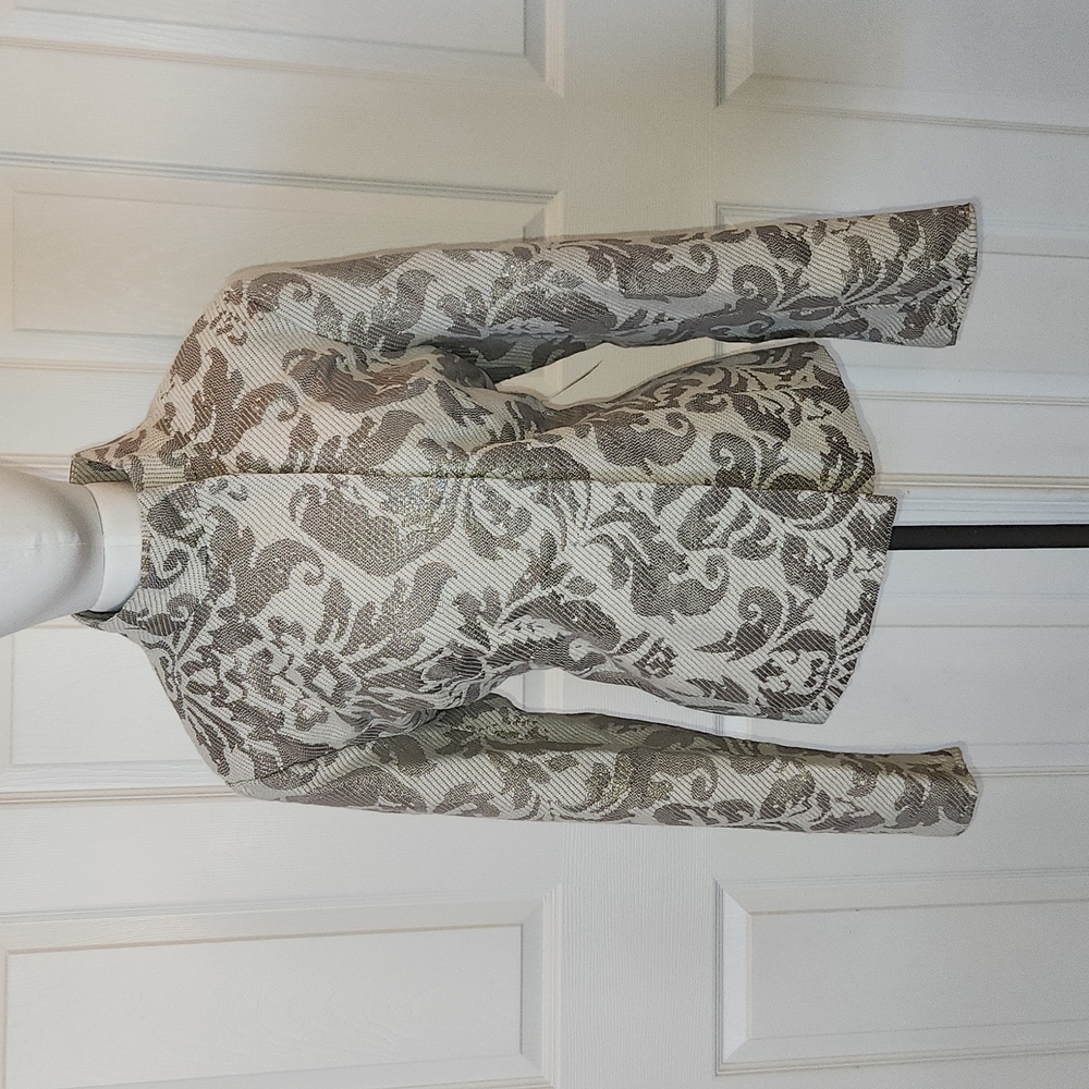 Coldwater Creek Shimmered Jacquard Jacket